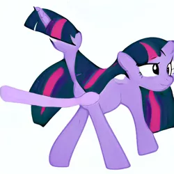 Size: 512x512 | Tagged: safe, artist:aerial, derpibooru import, twilight sparkle, twilight sparkle (alicorn), alicorn, pony, abomination, computer generated, female, kill me, machine learning, mare, nightmare fuel, not salmon, simple background, solo, wat, white background, wtf