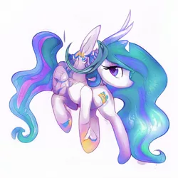 Size: 512x512 | Tagged: safe, artist:aerial, derpibooru import, princess celestia, alicorn, pony, abomination, computer generated, female, machine learning, simple background, solo, white background