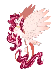 Size: 2894x4093 | Tagged: safe, artist:whalepornoz, derpibooru import, oc, unofficial characters only, draconequus, hybrid, adoptable, horns, interspecies offspring, jewelry, necklace, offspring, parent:discord, parent:princess celestia, parents:dislestia, solo, wings