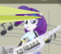 Size: 542x478 | Tagged: safe, derpibooru import, edit, edited screencap, screencap, rarity, equestria girls, animated, caption, down syndrome, gif, image macro, intellectual disability, mental deficiency, retarded, solo, text