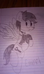 Size: 1344x2240 | Tagged: safe, artist:purplegirl102, derpibooru import, ponified, pony, emmet brickowski, lego, lined paper, the lego movie, traditional art