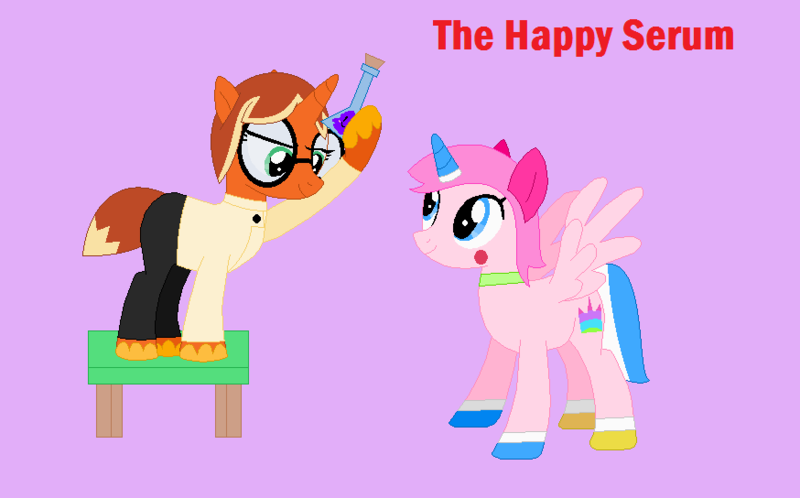 Size: 874x544 | Tagged: safe, artist:selenaede, artist:worldofcaitlyn, derpibooru import, ponified, alicorn, pony, alicornified, dr. fox, lego, pink background, race swap, simple background, the lego movie, unikitty, unikitty! (tv series)