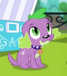 Size: 237x267 | Tagged: safe, derpibooru import, screencap, spike, spike the regular dog, dog, dance magic, equestria girls, spoiler:eqg specials, cropped, cute, male, paws, smiling, solo, spikabetes, spike's dog collar, tail