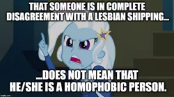 Size: 896x500 | Tagged: safe, derpibooru import, edit, edited screencap, screencap, trixie, equestria girls, rainbow rocks, advice, caption, exploitable meme, female, image macro, meme, mouthpiece, text, trixie yells at everything, truth