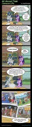 Size: 993x3950 | Tagged: safe, artist:pacificgreen, derpibooru import, star swirl the bearded, twilight sparkle, twilight sparkle (alicorn), alicorn, pony, unicorn, beard, cider, college, comic, facial hair, female, fraternity, magic, male, mare, picture, stallion, table