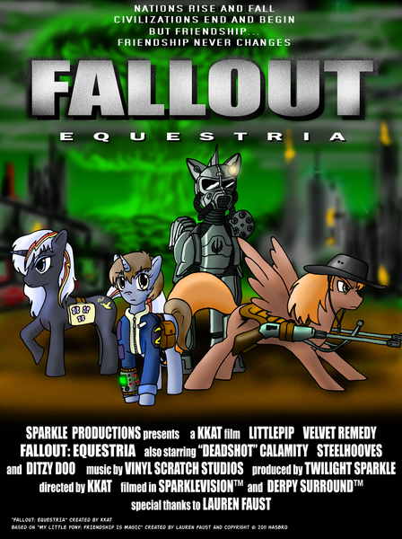 Size: 1018x1362 | Tagged: safe, artist:arconius, derpibooru import, oc, oc:calamity, oc:littlepip, oc:steelhooves, oc:velvet remedy, unofficial characters only, earth pony, ghoul, pegasus, pony, undead, unicorn, fallout equestria, fanfic, armor, bag, balefire bomb, battle saddle, city, clothes, cowboy hat, dashite, explosion, fanfic art, female, fluttershy medical saddlebag, gun, hat, hooves, horn, male, mare, medical saddlebag, megaspell, megaspell explosion, movie poster, mushroom cloud, nuclear explosion, pipbuck, poster, power armor, raised hoof, rifle, ruins, saddle bag, spread wings, stallion, steel ranger, steel rangers, text, vault suit, wasteland, weapon, wings