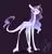 Size: 1654x1740 | Tagged: safe, artist:iheyyasyfox, derpibooru import, oc, oc:strygmer claire, unofficial characters only, classical unicorn, dracony, dragon, hybrid, pony, unicorn, cloven hooves, fangs, female, image, leonine tail, offspring, parent:rarity, parent:spike, png, simple background, solo, twitterina design, unshorn fetlocks