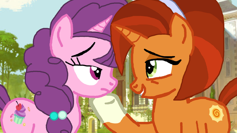 Size: 2000x1124 | Tagged: safe, artist:ktd1993, derpibooru import, stellar flare, sugar belle, pony, female, infidelity, lesbian, shipping, stellarbelle