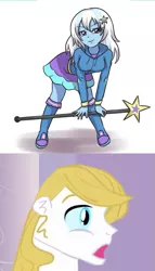 Size: 507x887 | Tagged: safe, artist:sumin6301, derpibooru import, editor:jdueler11, prince blueblood, trixie, equestria girls, bluetrix, cute, diatrixes, equestria girls-ified, female, male, shipping, straight