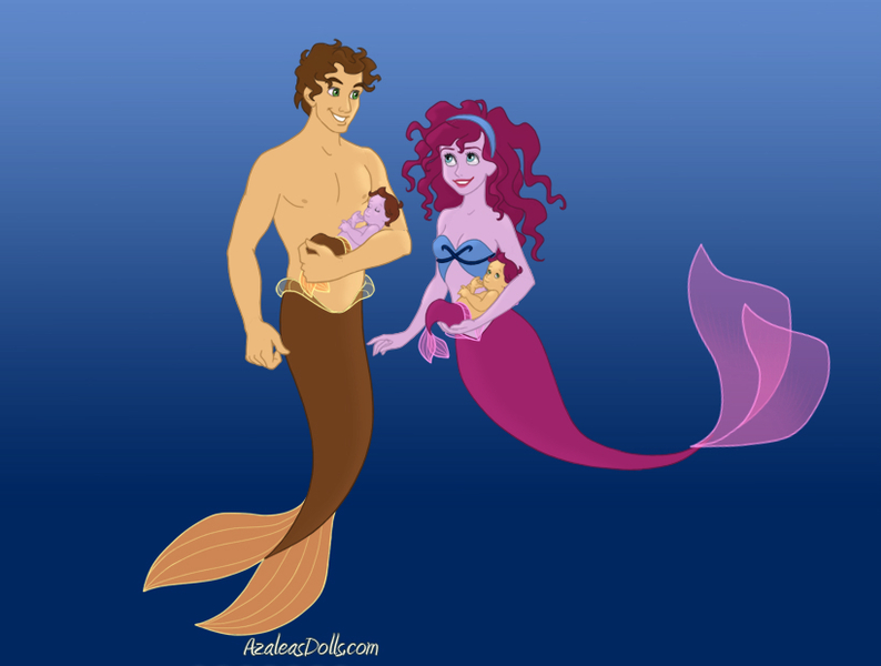 1991052 - safe, artist:azaleasdolls, artist:igugkfcdku, flash sentry,  sunset shimmer, oc, mermaid, merman, equestria girls, crossover, family,  female, male, mermaid maker, mermaid tail, mermaidized, mermanized,  offspring, parent:flash sentry, parent