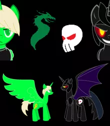 Size: 1396x1596 | Tagged: safe, artist:ced145, derpibooru import, ponified, alicorn, bat pony, bat pony alicorn, pony, alicornified, bat ponified, bat wings, garmadon, horn, lego, lloyd garmadon, ninjago, race swap, the lego ninjago movie, wings