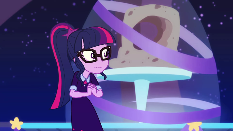 Size: 1920x1080 | Tagged: safe, derpibooru import, screencap, sci-twi, twilight sparkle, equestria girls, equestria girls series, twilight under the stars, spoiler:eqg series (season 2), jewelry, moon cheese, ring, solo