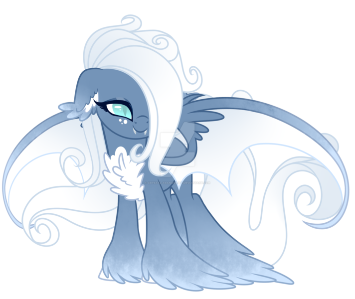 Size: 1600x1348 | Tagged: safe, artist:crystal-tranquility, derpibooru import, oc, bat pony, pony, chest fluff, deviantart watermark, female, mare, obtrusive watermark, simple background, solo, transparent background, unshorn fetlocks, watermark