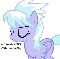 Size: 1999x1980 | Tagged: safe, artist:yourfavoritesenpai, derpibooru import, cloudchaser, pony, .psd available, armenian, eyes closed, simple background, solo, transparent background, vector