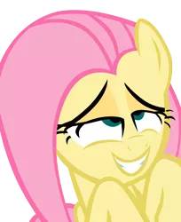 Size: 6000x7346 | Tagged: safe, artist:yourfavoritesenpai, derpibooru import, fluttershy, pony, absurd resolution, ahegao, open mouth, simple background, solo, tongue out, transparent background
