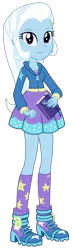 Size: 1500x5119 | Tagged: safe, artist:sketchmcreations, derpibooru import, trixie, equestria girls, equestria girls series, forgotten friendship, book, boots, clothes, commission, cute, female, high heel boots, high heels, hoodie, journal, shoes, simple background, skirt, smiling, socks, solo, transparent background, vector