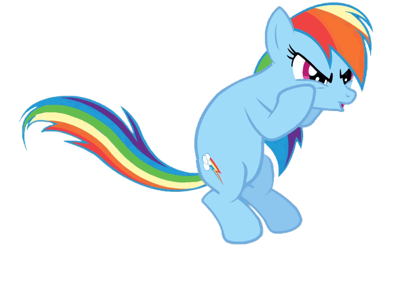 Size: 1018x698 | Tagged: safe, derpibooru import, edit, edited screencap, screencap, rainbow dash, pony, the return of harmony, animated, background removed, bipedal, gif, loop, punch, simple background, solo, transparent background, wingless