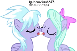 Size: 6000x3975 | Tagged: suggestive, artist:yourfavoritesenpai, derpibooru import, cloudchaser, flitter, pony, absurd resolution, drool, drool string, eyes closed, female, implied kissing, incest, lesbian, pegacest, shipping, siblings, simple background, sisters, transparent background, twincest, twins