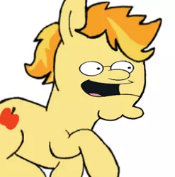 Size: 345x349 | Tagged: safe, artist:squidponer, derpibooru import, braeburn, pony, cursed image, family guy, fucking hot, glasses, heh heh heh hey applejack, holy crap lois, male, peter griffin, shut up spike, stallion, this is epic, wat, wtf