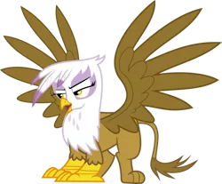 Size: 981x814 | Tagged: safe, artist:awesomeluna, derpibooru import, gilda, gryphon, griffon the brush off, female, simple background, solo, transparent background, vector, wings