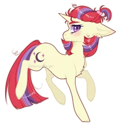 Size: 1000x1045 | Tagged: safe, artist:kitten-in-the-jar, derpibooru import, moondancer, pony, unicorn, blushing, chest fluff, ear fluff, female, mare, missing accessory, raised leg, simple background, solo, transparent background