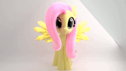 Size: 640x360 | Tagged: safe, artist:gabe2252, derpibooru import, fluttershy, pegasus, pony, 3d, animated, blender, cute, female, mare, shyabetes, smiling, spread wings, wing flap, wings