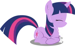 Size: 1127x709 | Tagged: safe, artist:lazypixel, derpibooru import, twilight sparkle, pony, unicorn, earbuds, eyes closed, female, headphones, ipod, lying down, mare, ponyloaf, simple background, solo, transparent background, unicorn twilight