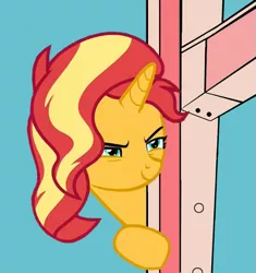 Size: 565x600 | Tagged: safe, derpibooru import, sunset shimmer, pony, unicorn, equestria girls, equestria girls series, spring breakdown, spoiler:eqg series (season 2), female, mare, meme, smug, smugset shimmer, solo, that fucking cat, tom and jerry