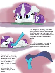 Size: 768x1024 | Tagged: artist:mrleft, comic, comic:spa research, derpibooru import, dragon lord ember, fetish, post-vore, princess ember, rarity, suggestive, towel, wet