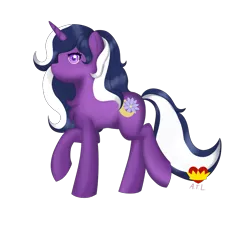 Size: 1024x1024 | Tagged: safe, artist:demonwolfspirit, derpibooru import, oc, oc:moonlight lavender, unofficial characters only, pony, unicorn, flower, moon, simple background, solo, stars, transparent background