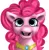 Size: 701x720 | Tagged: safe, artist:jbond, derpibooru import, pinkie pie, pony, bust, element of laughter, filly funtasia, jewelry, necklace, parody, portrait, simple background, solo, style emulation, uncanny valley, white background
