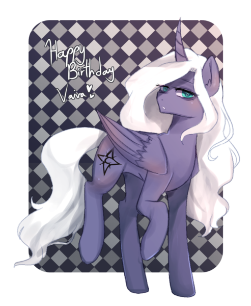 Size: 1061x1291 | Tagged: safe, artist:riukime, derpibooru import, oc, oc:star nebula moon, alicorn, pony, albino, alicorn oc, dark, darkness, half albino, horn, simple background, solo, wings