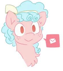 Size: 641x723 | Tagged: artist needed, safe, derpibooru import, cozy glow, pegasus, pony, ask cozy glow, bust, chest fluff, cozybetes, cute, female, filly, portrait, simple background, smiling, solo, white background