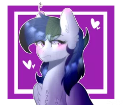 Size: 1280x1100 | Tagged: safe, artist:sparkledashyt, derpibooru import, oc, oc:sparkle dash, pegasus, pony, bust, female, magical lesbian spawn, mare, offspring, parent:rainbow dash, parent:twilight sparkle, parents:twidash, portrait, solo