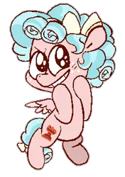 Size: 237x336 | Tagged: safe, artist:pinkiespresent, derpibooru import, cozy glow, pegasus, pony, blushing, bow, cozy glow is best facemaker, cozybetes, cute, evil grin, female, filly, flying, foal, freckles, grin, hair bow, looking at you, simple background, smiling, smiling at you, solo, tail bow, transparent background