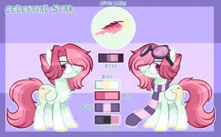 Size: 4513x2791 | Tagged: safe, artist:sugaryicecreammlp, derpibooru import, oc, oc:celestial star, pegasus, pony, chest fluff, clothes, female, goggles, mare, scarf, solo, two toned wings, wings