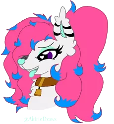 Size: 1018x1106 | Tagged: safe, artist:tian, derpibooru import, oc, oc:razz, unofficial characters only, pony, bell, bell collar, collar, heart eyes, solo, tongue out, wingding eyes