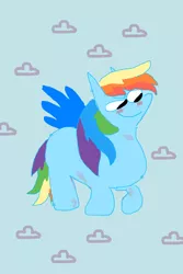 Size: 640x960 | Tagged: safe, artist:lynmunn, derpibooru import, rainbow dash, pony, doodle, phone wallpaper, solo