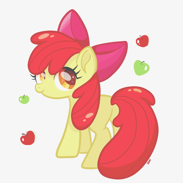 Safe Artist Konibeary Derpibooru Import Apple Bloom Earth Pony Pony Adorabloom