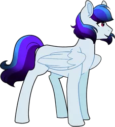 Size: 691x760 | Tagged: safe, artist:nerdt0pia, derpibooru import, oc, unofficial characters only, pegasus, pony, female, magical lesbian spawn, mare, offspring, parent:rainbow dash, parent:rarity, parents:raridash, simple background, solo, transparent background
