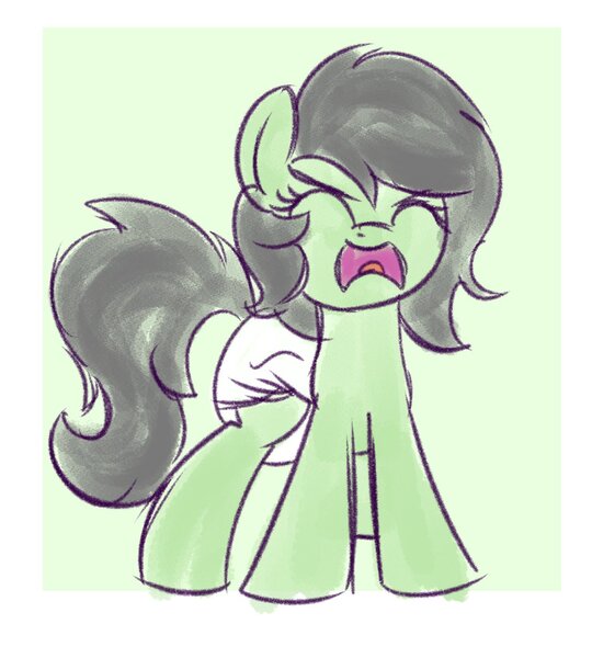 Size: 1280x1421 | Tagged: safe, artist:zalakir, derpibooru import, oc, oc:anonfilly, pony, angry, cute, diaper, eyes closed, female, filly, ocbetes, solo, whining, yelling