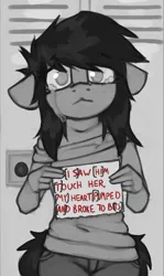 Size: 657x1104 | Tagged: :<, anthro, artist:marsminer, crying, derpibooru import, edit, meme, oc, oc:venus spring, sad, safe, sbeve, solo, unofficial characters only, when you see it