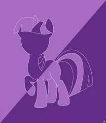 Size: 1920x2232 | Tagged: safe, artist:awesomedude14, derpibooru import, twilight sparkle, pony, unicorn, duotone, purple, raised hoof, simple background, solo