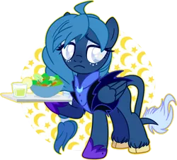 Size: 1280x1160 | Tagged: safe, artist:daydreamprince, derpibooru import, oc, oc:lorelei snowflake, pegasus, pony, base used, female, food, mare, salad, solo, tray