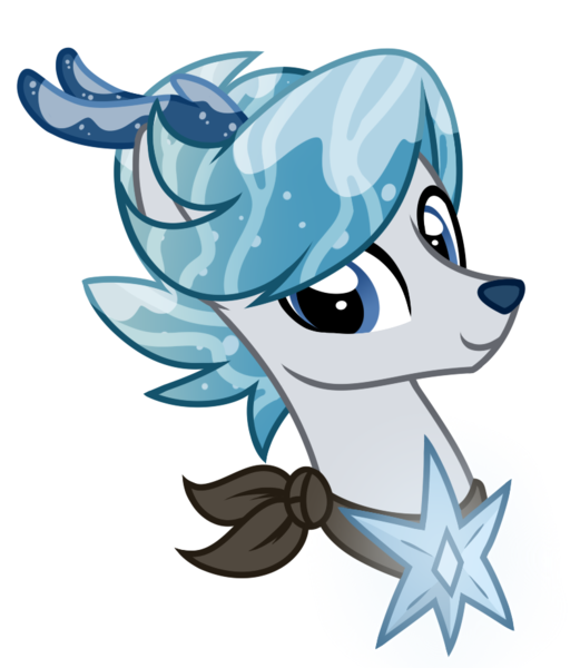 Size: 800x922 | Tagged: safe, artist:crystal-tranquility, derpibooru import, ponified, deer, deer pony, original species, pond pony, pony, bust, male, portrait, simple background, solo, the little drummer boy, transparent background