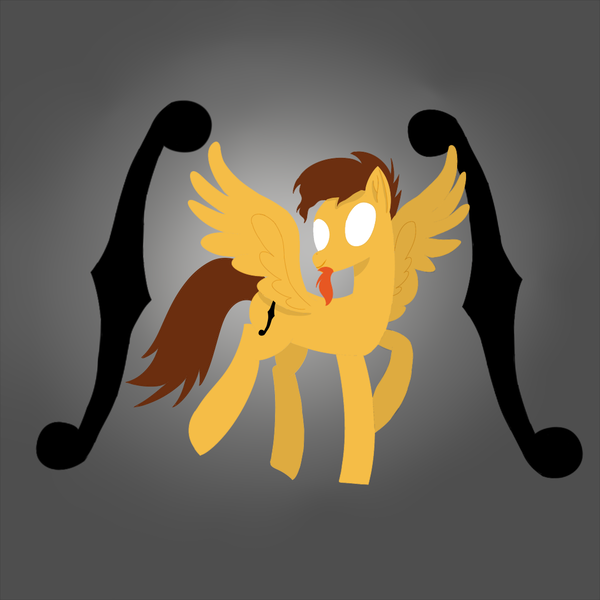 Size: 1080x1080 | Tagged: safe, artist:shooting star, derpibooru import, oc, oc:arabesque sympony, unofficial characters only, pegasus, pony, lineless, minimalist, modern art, musical instrument, musician, shading, simple background, simple shading, solo, violin