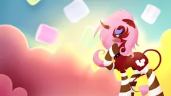 Size: 1920x1080 | Tagged: safe, artist:rariedash, derpibooru import, oc, oc:grace, unofficial characters only, pony, bell, bell collar, clothes, collar, socks, solo, striped socks