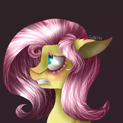 Size: 1235x1235 | Tagged: safe, artist:captainofhopes, derpibooru import, fluttershy, pegasus, pony, female, mare, signature, simple background, solo