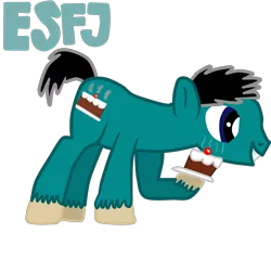 Size: 3000x3000 | Tagged: safe, artist:green-viper, derpibooru import, ponified, pony, cake, esfj, food, hoof hold, mbti, myers-briggs, simple background, transparent background