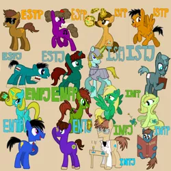 Size: 5000x5000 | Tagged: safe, artist:green-viper, derpibooru import, ponified, pony, mbti, simple background, transparent background